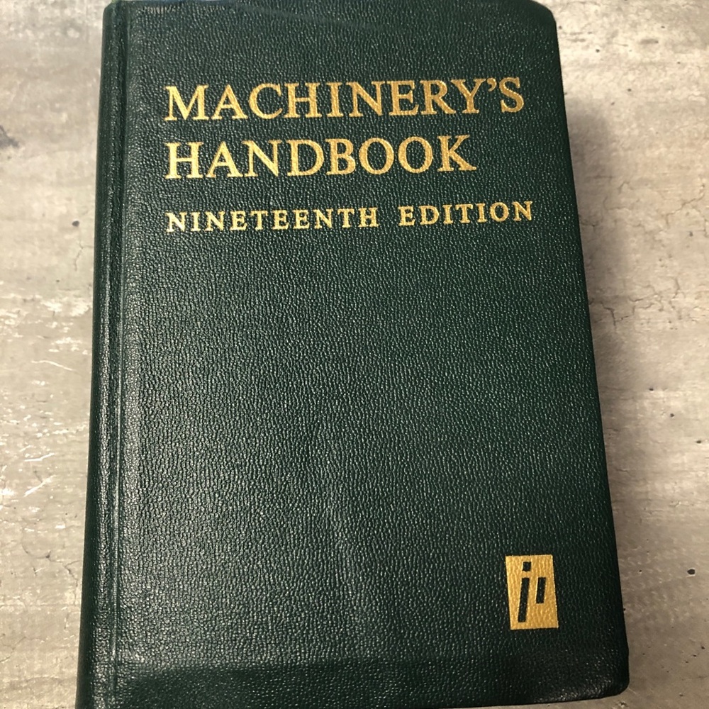 Machinery's Handbook Nineteenth Edition